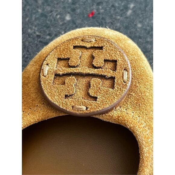 Tori Burch Minnie Travel Suede Ballet Flats size 6.5 - Picture 13 of 14